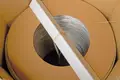 Jumbo drum in delivery state with transport lock