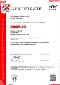 Certificat ISO 9001:2015 
