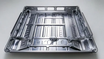 Geschweißte Aluminium-Batteriewanne für ein Elektrofahrzeug