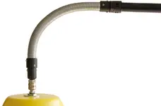 Special kinking protection PMF20 with adapter RPA12M on protective hose PA12